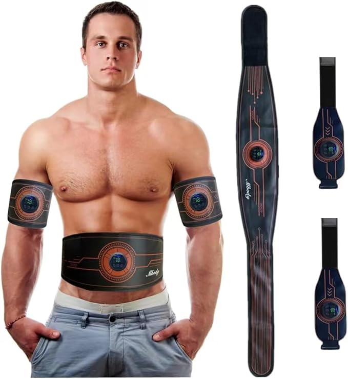 Abs Stimulator Muscle Training Fitness Workout Equipment Ab Core Toner Belt for Abdominal/Arm/Leg Full Set Fit 23''-60'' man and woman-StrideForce Fitness