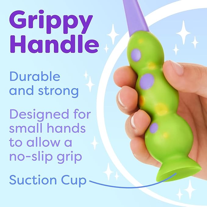 Trueocity Kids Toothbrush 8 Pack - Soft Contoured Bristles - Child Sized Brush Heads (3-10 Year Old) - Suction Cup for Fun & Easy Storage - Girl & Boy Set (8-Pack, Multi-Color)