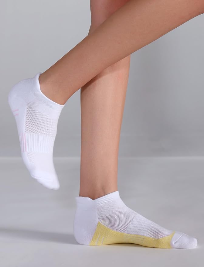 Ankle Socks Women Athletic No Show Socks Running Comfort Cushioned 5-Pairs