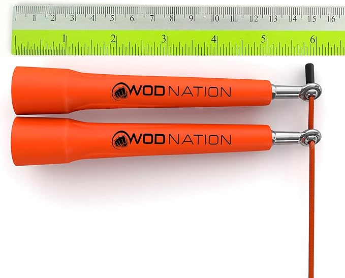 WOD Nation Adjustable Speed Jump Rope For Men, Women & Children - Blazing Fast Fitness Skipping Rope Perfect for Boxing, MMA, Endurance-StrideForce Fitness