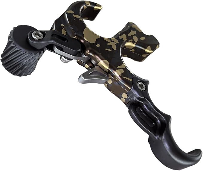 Compound Bow Aid Releaser with Wrist Straps and Adjustment Tool,Archery Release Aids with 3 Thumb Release Adjustable,Aluminum Alloy Aids.for Left and Right Handers.-StrideForce Fitness