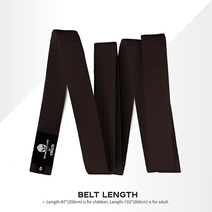 Karate Belt, All-Purpose Martial Arts Belt, Judo, Taekwondo Belt, Durable MMA Color Rank TKD Belt Size 0-6.-StrideForce Fitness