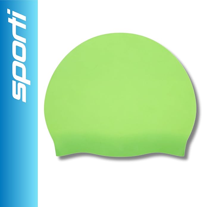 Sporti Silicone Swim Cap for Kids, Unisex Youth Swimming Cap, Protection Bathing Caps for Your Children, Aged 2-10-StrideForce Fitness