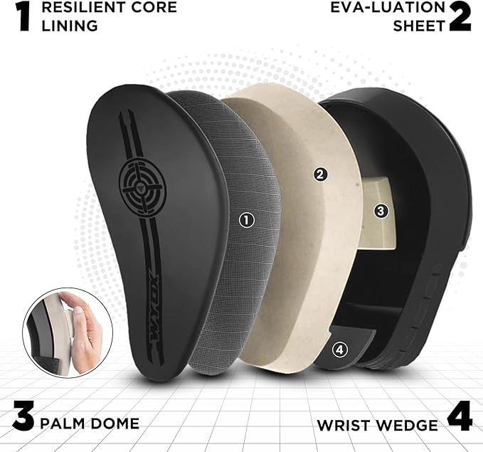 WYOX Curved Boxing Punch Mitts – Boxing Pads Training Set, Punching Mitts for Adults, Kickboxing Pads, Muay Thai Pads, Karate Pads, MMA Training Equipment, Martial Arts Focus Pads-StrideForce Fitness