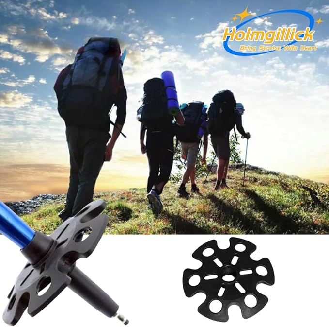 5 pcs Removable Mud Ski Basket Trekking Pole Snowflake Basket,Removable Mud Ski Basket Replacement Accessory for Hiking Poles-StrideForce Fitness