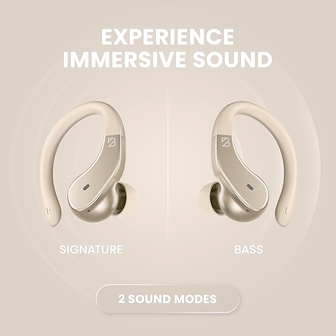 Back Bay Audio - Runner's Wireless Earbuds Bluetooth Headphones for Sports, Hook Over The Ear Buds, Deep Bass, Wrap Around Earphones with Earhooks for Running, Workout Wireless Headphones for The Gym-StrideForce Fitness