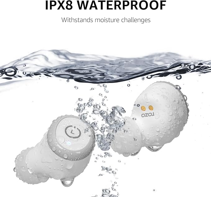 TOZO T10 Wireless Earbuds Bluetooth 5.3 Headphones, App Customize EQ, Ergonomic Design, 55H Playtime, Wireless Charging Case, IPX8 Waterproof Sound in-Ear Headset, 2025 New Version-StrideForce Fitness