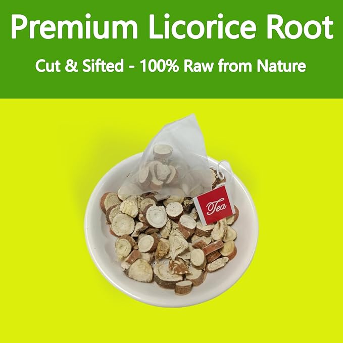 Samcci - Licorice Root Tea, Premium 40 Licorice Root Tea Bags -Natural Sweet - Non-GMO - Naturally Caffeine-free - Soothes Digestion & Promote Respiratory Health-StrideForce Fitness