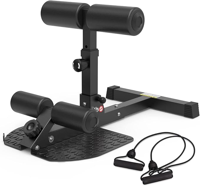 leikefitness Deep Sissy Squat Bench Core Workout Multifunctional Leg Exercise Machine for Home Gym-StrideForce Fitness