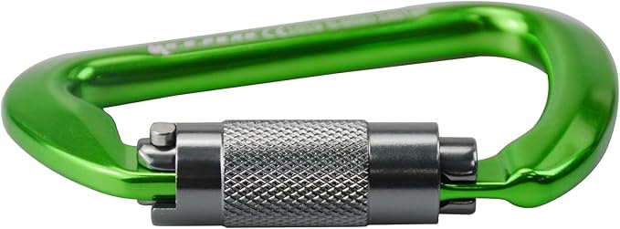 SEPEAK UIAA 30kN Climbing Carabiner Clips, Professional Heavy Duty Twist Locking Carabiners for Climbing,Mountaineering, Rappelling, Camping, Hiking, Swings, Large D Ring Hooks-StrideForce Fitness