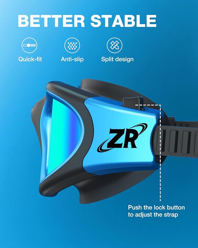 ZIONOR Swim Goggles, G1 MAX Polarized Anti-Fog Swimming Goggles for Men Women-StrideForce Fitness