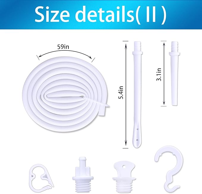 Coffee Enema Bag Kit, Douche Bag Combination Kit for Men and Women 5ft PVC Hose, 2L Capacity Water Colon Detox Cleanse Kit (Blue, 2L)-StrideForce Fitness