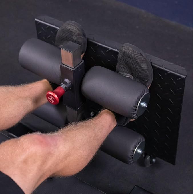 Titan Fitness Adjustable Floor Glute & Hamstring Developer (GHD), Cross Training Workout Lifting Equipment in Home and Commercial Gym-StrideForce Fitness