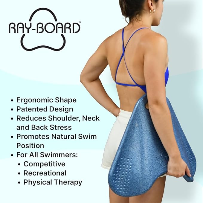 Swim Kickboard: Ergonomic for Comfort and Performance- Promotes Natural Swimming Position, Supportive Kick Board | Advanced Workout and Training Equipment for Pool-StrideForce Fitness