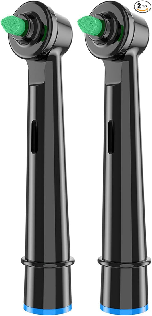 Interdental Replacement Toothbrush Heads for Oralb Electric Toothbrush Ortho and Power Tip Bristle Replacement Head - 2-Pack | Braces Brush Heads with Dupont Bristles | Interproximal Clean