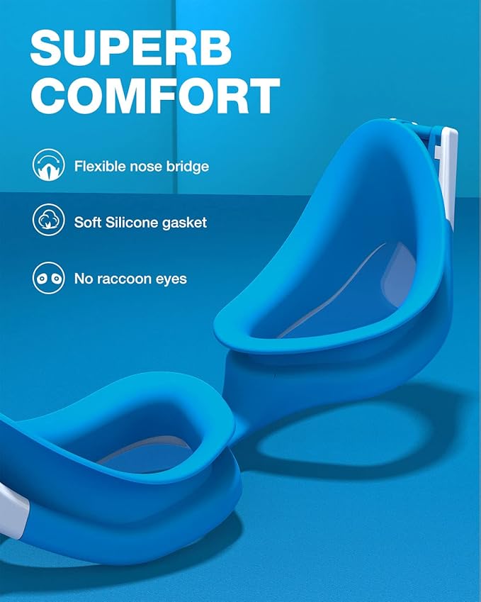 ZIONOR G1 Polarized Swimming Goggles for Unisex Adult Women Anti Fog 100% Anti UV Diving Goggles-StrideForce Fitness