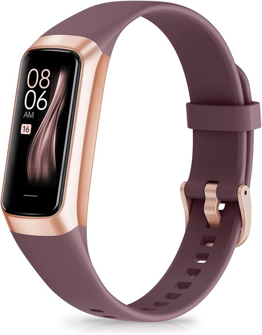 Fitness Tracker with Step Counter/Calories/Stopwatch Tracker,1.10''AMOLED Touch
