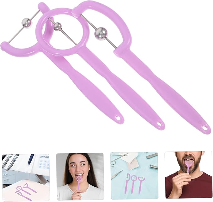 BESTYASH Tongue Trainer for Boy Girl Oral Muscle Exerciser for Speech Development Portable Tongue Tip Thrust Tool with Unique Design for Improved Articulation and Oral Motor Skills