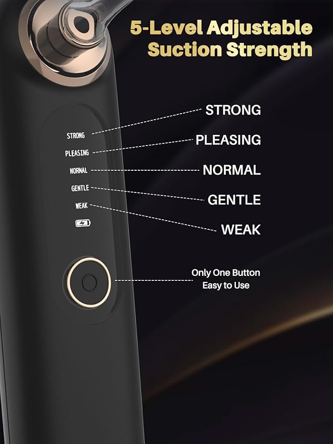 Voraiya Tonsil Stone Removal Vacuum Kit with 5 Mode Suction, 10 in 1 Electronic, Oral Irrigator, Tongue Scraper, Oral lamp & 5X Magnifying Mirror Included for Fresh Breath