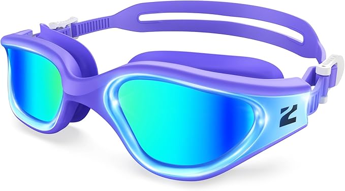 ZIONOR G1 Nava Super Anti-Fog Unisex Swim Goggles Mirror/Bright Smoke Lens-StrideForce Fitness
