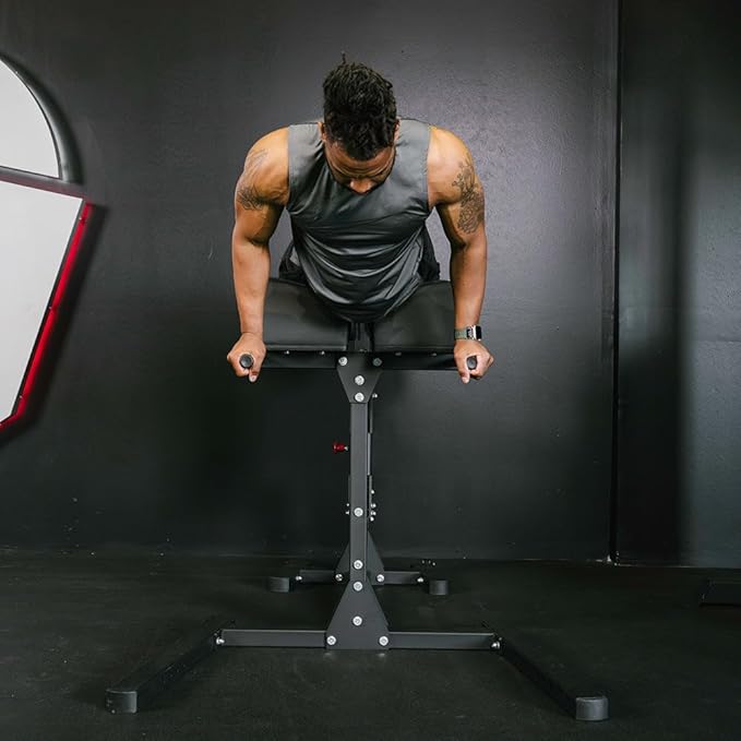 Titan Fitness Glute and Ham Developer, Adjustable GHD Machine, Comfortable Padding, Durable Steel Build, Workout Equipment for Commercial and Home Gym-StrideForce Fitness