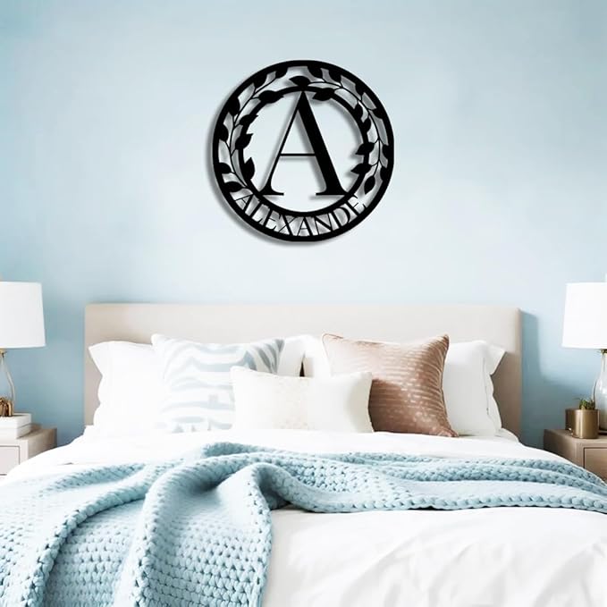 Personalized Metal Last Name Sign | Custom Metal Signs | Family Wall Art & Split Letter Name | Wedding Gift & Anniversary | Indoor Decor Gift for Women, Men, Wife, Parents, Couple-StrideForce Fitness