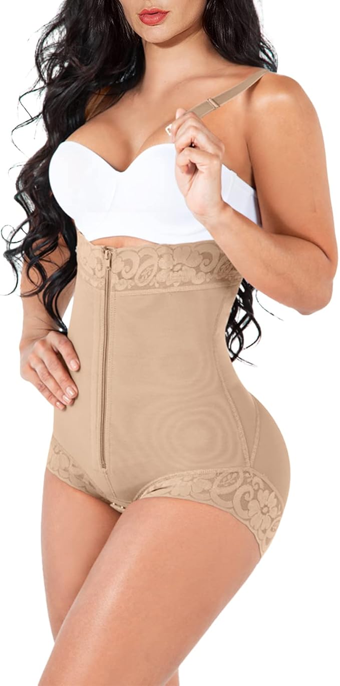 Shapewear for Women Tummy Control Fajas Colombianas Body Shaper Butt Lifter Compression Garment Open Bust Bodysuit-StrideForce Fitness