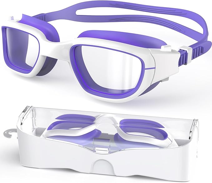 Kids Swim Goggles,Swimming Goggles for Kids 6-14, Anti-Fog UV Protection Pool Glasses for Boys Girls-StrideForce Fitness