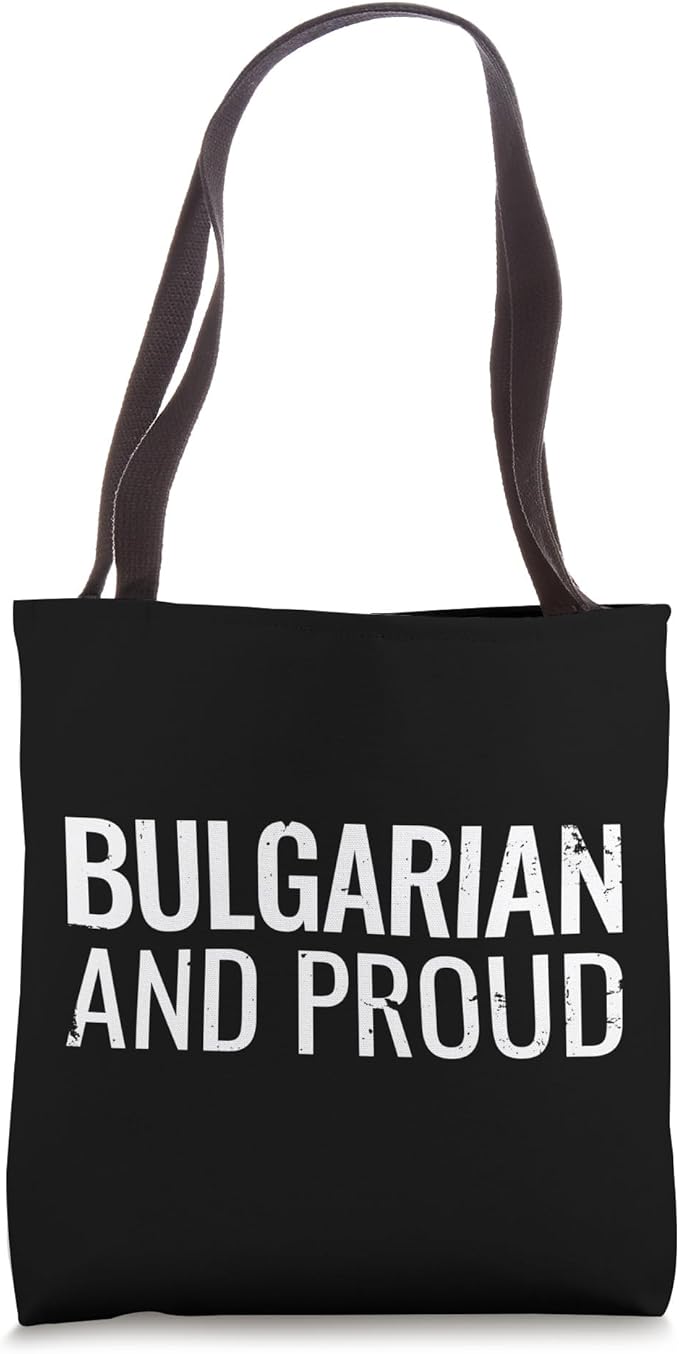 Bulgarian And Proud Vintage Bulgaria Tote Bag-StrideForce Fitness