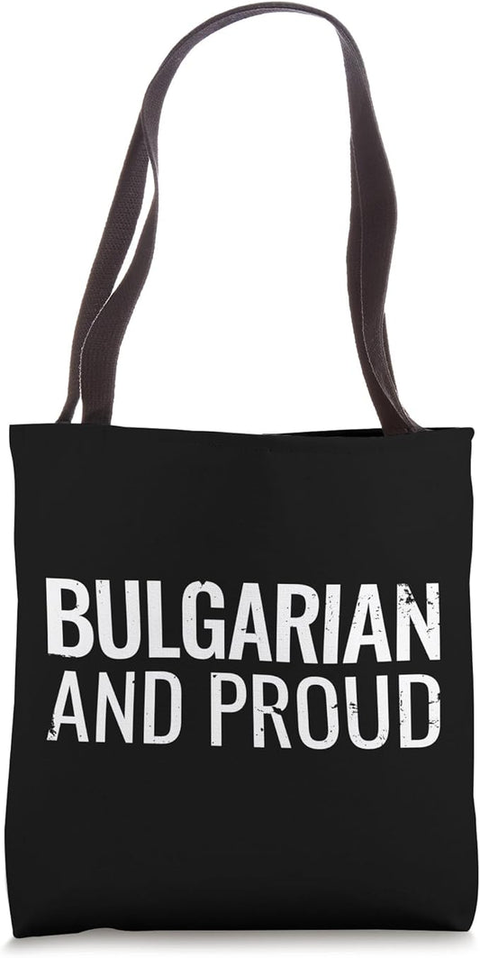 Bulgarian And Proud Vintage Bulgaria Tote Bag-StrideForce Fitness