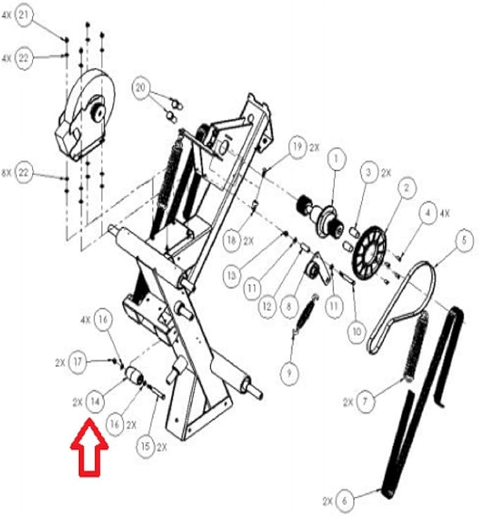 Pedal Belt Rollers W/HW Step1 S7200 Works with Scifit Recumbent Stepper Bikes-StrideForce Fitness