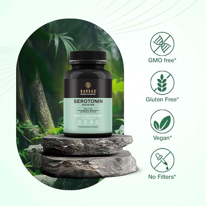 Serotonin Support Supplement – 5-HTP 150mg with L-Tryptophan, B6, Magnesium & Herbal Blend – Mood, Relaxation & Sleep Support – 60 Vegan Capsules – Non-GMO, Gluten-Free-StrideForce Fitness