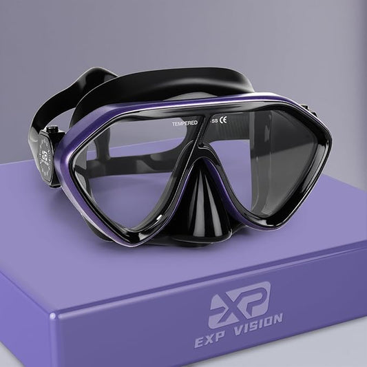 Scuba Diving Mask for Adults - Premium Anti-Fog Snorkeling Mask Comfortable & Leak-Proof Swim Goggles with Nose Cover for Scuba Diving, Snorkeling & Underwater Adventures-StrideForce Fitness