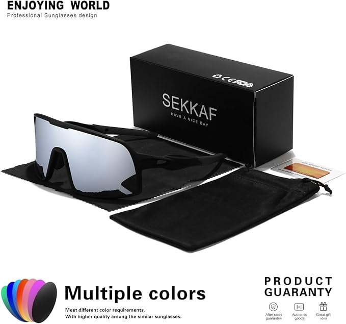 Polarized Sports Sunglasses for Men and Women Cycling Glasses UV Protection Goggles for Mountain Bike Running Fishing-StrideForce Fitness