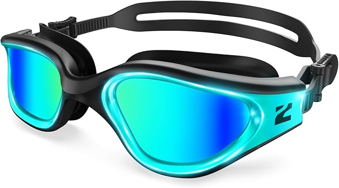 ZIONOR G1 Nava Super Anti-Fog Unisex Swim Goggles Mirror/Bright Smoke Lens-StrideForce Fitness