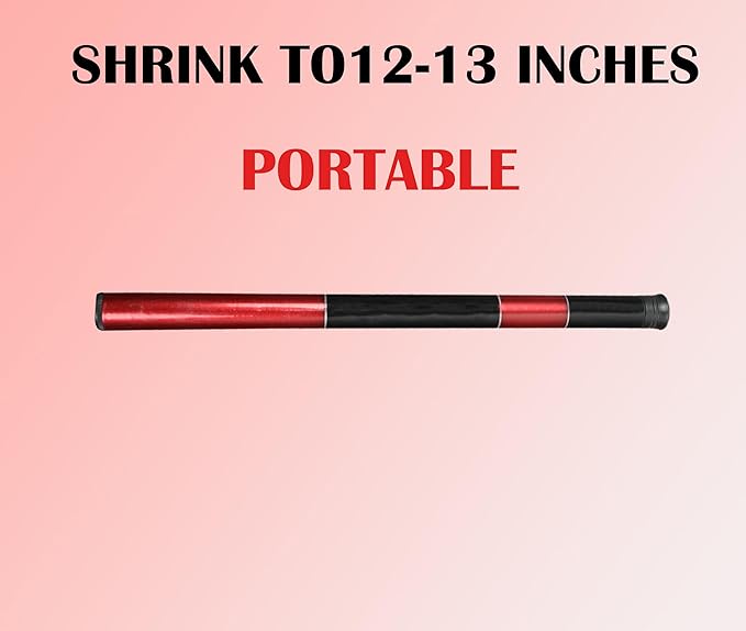 Telescopic Tenkara Rod in 4.9ft/8.8ft/11.8ft-Ultralight Travel Fishing Rods-Portable Collapsible Bass Crappie Rod-Retractable Fishing Pole -Tenkara Fishing Rod-StrideForce Fitness
