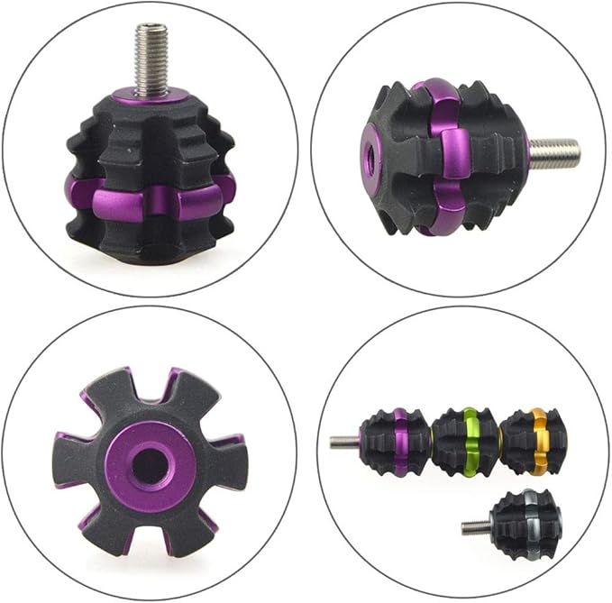 ZSHJGJR Archery Stackable Bow Stabilizer Ball Reduce Shock Absorber Balance Bar Vibration Damper Silencer for Recurve Compound Bow Hunting Shooting-StrideForce Fitness