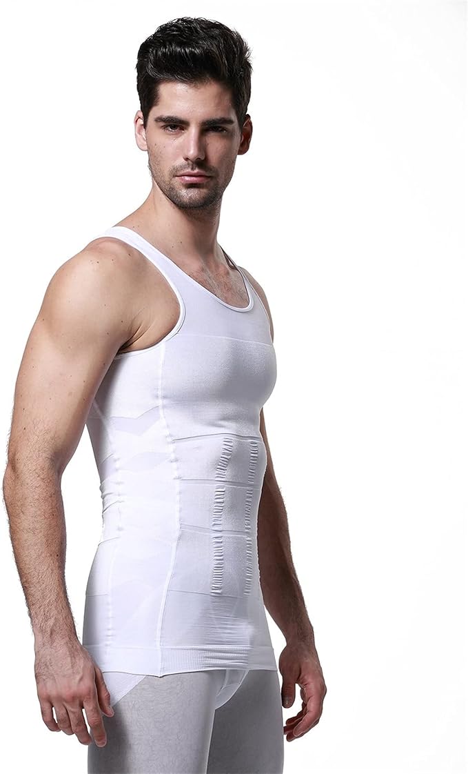 GKVK Mens Slimming Body Shaper Vest Shirt Abs Abdomen Slim-StrideForce Fitness