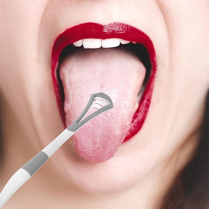 balacoo 8pcs Dual-Head Adult Toothbrush and Tongue Scraper Oral Care Kit Soft Silicone Bristles for Teeth and Tongue Cleaning at Home and Travel