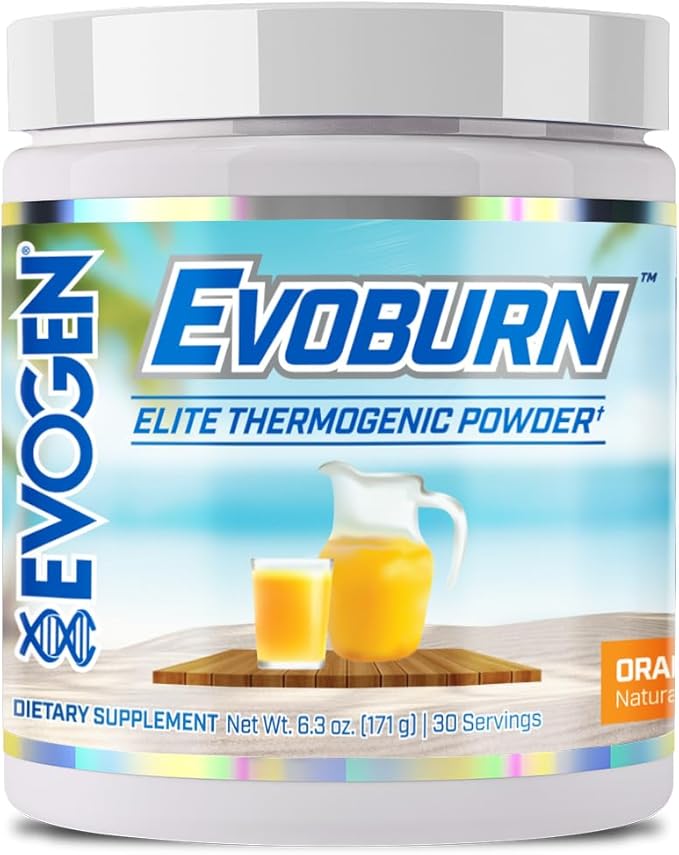 Evogen Evoburn - Thermogenic Fat Burner for Men & Women | Energy, Focus, & Appetite Control | Advanced Metabolism Booster Fat Burner Formula with MitoBurn & Caffeine | Orange Sunrise | 30 Servings-StrideForce Fitness