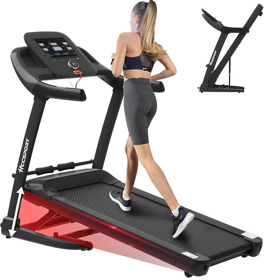 Treadmill with Incline, 3 in 1 Under Desk Treadmill Walking Pad with Removable Desk Workstation 3.5HP Foldable Compact Walking Treadmills for Home Small Office with Wristband Remote Control-StrideForce Fitness