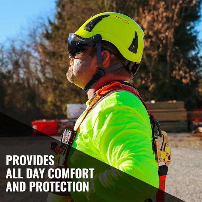 Malta Dynamics APEX Type 2 Safety Helmet – OSHA and ANSI Z89.1 Compliant Safety Hard Hats for Construction Workers and Vented Helmet for Head Protection-StrideForce Fitness