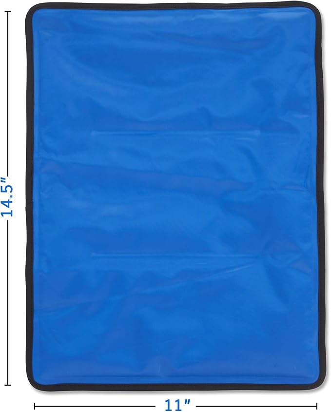 4 Pack XXL Reusable Hot and Cold Gel Ice Packs for Injuries | Cold Compress, Ice Pack, Gel Ice Packs, Cold Pack, ice Pack, Cold Packs for Injuries | 11x14.5 in-StrideForce Fitness