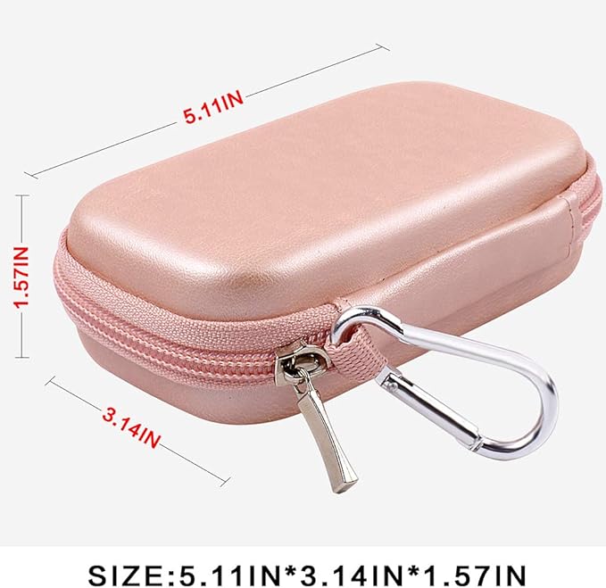 MP3 & MP4 Player Case for SOULCKER/G.G.Martinsen/Grtdhx/iPod Nano/Sandisk Music Player/Sony NW-A45 and Other Music Players with Bluetooth. Fit for Earbuds, USB Cable, Memory Card - Rose Gold-StrideForce Fitness