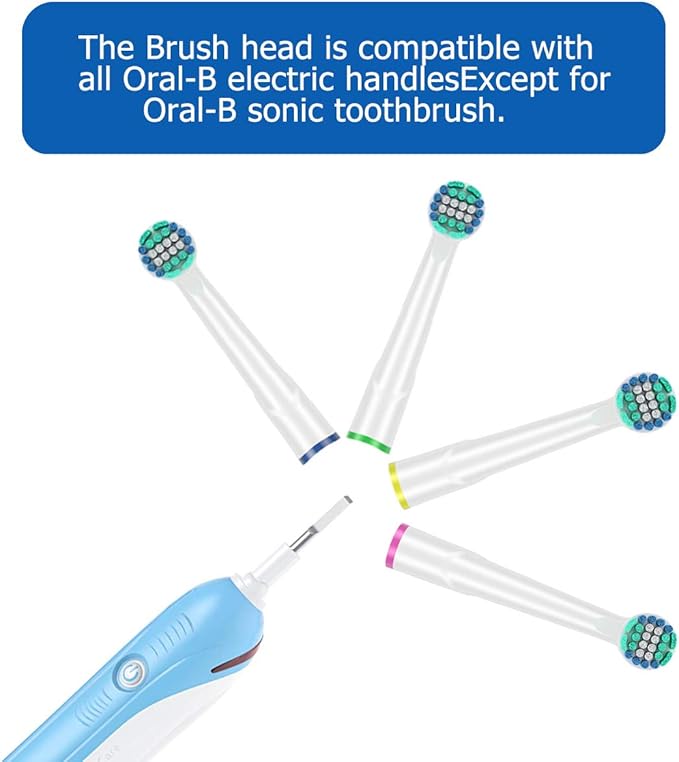 Replacement Heads Compatible with Oral B Braun Toothbrushes Electric- 16 Pack Professional Precision & Sensitive Brush Heads Refill for Oral B 7000/Pro 1000/9600/ 5000/3000/8000