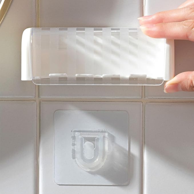 Toothbrush Holders for Bathrooms,Kids Toothbrush Holders with Cover,5 Slots Electric Tooth Brush Holder Wall Mounted Toothbrush Organizer,Shower Restroom Bathroom Accessories (White)