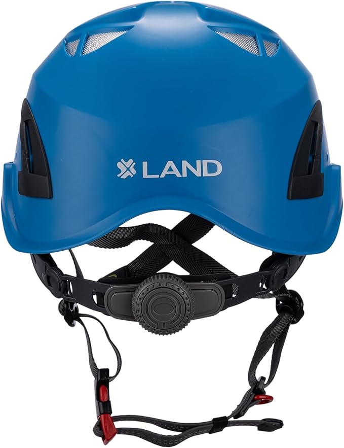 Land Helmets ClimbPro Safety Helmet for Rock Climbing – Lightweight & Durable Hard Shell with Adjustable Chin Strap and Accessory Slots – Ideal for Indoor & Outdoor Adventure-StrideForce Fitness