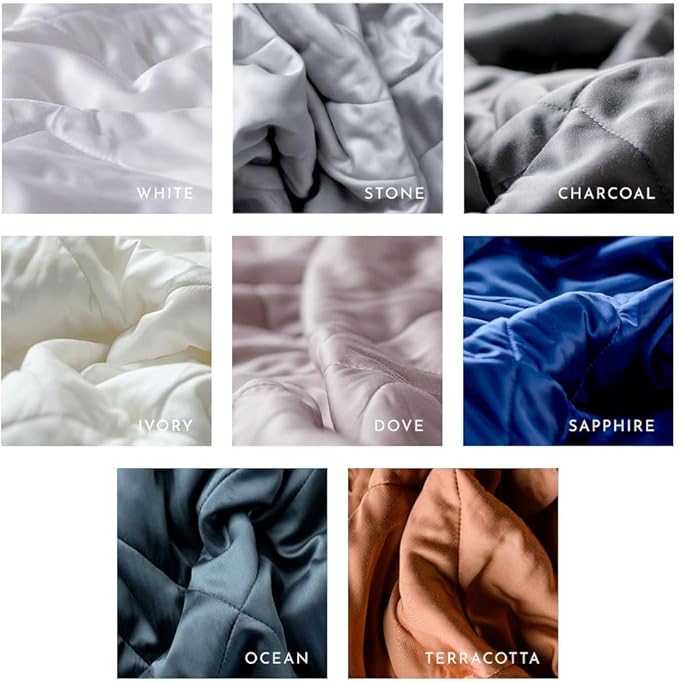 LUXOME Lightweight Blanket | 100% Rayon (Viscose) from Bamboo Fabric & Fill | Full/Queen - 86"x92" | Super Soft | Thermal-Regulating | Ivory-StrideForce Fitness
