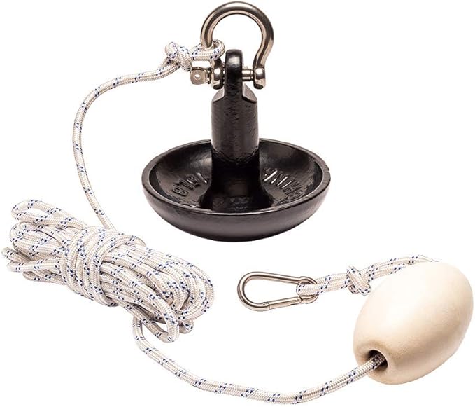Newport Premium 15lb Mushroom Anchor Kit w/Bag, Rope, Buoy, & Stainless Hardware-StrideForce Fitness
