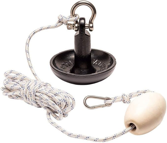 Newport Premium 15lb Mushroom Anchor Kit w/Bag, Rope, Buoy, & Stainless Hardware-StrideForce Fitness